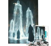 Puzzle de 1000 pièces pour Adultes Figures spectrales dans Une cathédrale Jouet éducatif Cadeau d'anniversaire Unique (38x26cm)