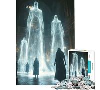 Puzzle de 1000 pièces pour Adultes Figures spectrales dans Une cathédrale Puzzle de 1000 pièces à Faire soi-même Jeu de difficulté élevée Cadeau d'anniversaire (50x75cm)