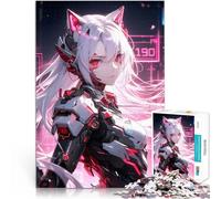 Puzzle de 1000 pièces pour Adultes Fille animée Cyborg Réduction du Stress intéressante est idéal comme Cadeau pour Toute la Famille 75x50cm
