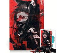 Puzzle de 1000 pièces pour Adultes : Fille-Chat Vampire Anime,Jeu de réflexion,découpe Laser pour Un Assemblage Parfait,activité gratifiante pour Les Jours de Pluie (38x52cm)