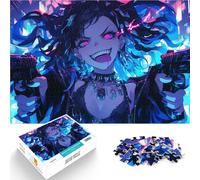 Puzzle de 1000 pièces pour Adultes Fille d'anime avec des Armes à feu Jouets éducatifs Offrir en Cadeau à Toute la Famille 38x26cm