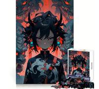 Puzzle de 1000 pièces pour Adultes : Fille d'anime avec Masques de démons Idéal pour stimuler la réflexion stratégique, se détendre et Offrir Un Cadeau Parfait pour Les fêtes (38x52cm)