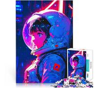 Puzzle de 1000 pièces pour Adultes Fille de l'espace Jouets de Jeu pour Cadeau Familial Car C'est Un pour Toute la Famille 52x38cm