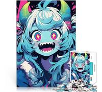 Puzzle de 1000 pièces pour Adultes Fille Monstre d'Anime Séjour Anti-Stress pour Tuer Le Temps Jeu de défi Unique 75x50cm