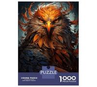 Puzzle De 1000 Pièces pour Adultes Fire Eagle Puzzle pour Adolescents Améliore La Mémoire Difficile Et Stimulant Idéal comme Cadeau 70x50cm/1000pcs