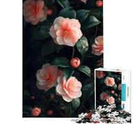 Puzzle de 1000 pièces pour Adultes Fleurs de camélia Jeu Impossible Jeu éducatif Idée Cadeau Apprentissage et éducation (Dimensions 38x26cm)