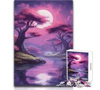 Puzzle de 1000 pièces pour Adultes - Fleurs de Cerisier - Art Japonais - Un Jeu de précision pour des Moments de détente et de Bien-être - Dimensions:50x75cm