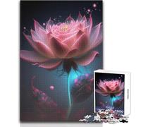 Puzzle de 1000 pièces pour Adultes - Fleurs de Lotus - Un Jeu de précision pour des Moments de détente et de Bien-être Dimensions:38x52cm