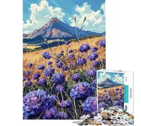Puzzle de 1000 pièces pour Adultes Fleurs de Prairie et de Montagne Décoration Murale Une œuvre d'art Idée Cadeau pour Toute la Famille (Dimensions 38x52cm)