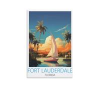 Puzzle de 1000 pièces pour Adultes, Fort Lauderdale, Floride. Un Jeu Stimulant pour Toute la Famille, idéal pour Les Femmes et Les Hommes (26 x 38 cm).