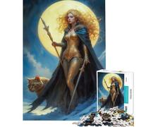 Puzzle de 1000 pièces pour Adultes Freya déesse du Nord Jeu Relaxant Jouet addictif pour cultiver la Patience Cadeau d'anniversaire décoration Murale (Taille 50x75cm)