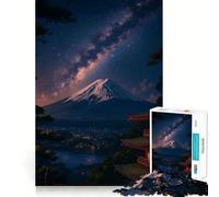 Puzzle de 1000 pièces pour Adultes Fuji céleste »,Nuit d'harmonie,Découpe précise,Jeu de résolution de problèmes Amusant pour Passer Le Temps,Décoration Artistique de Noël (50x75cm)