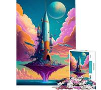 Puzzle de 1000 pièces pour Adultes Fusée et Mer Un Puzzle Relaxant d'analyse et de logique Difficile et Stimulant (38x26cm)