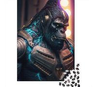 Puzzle de 1000 pièces pour Adultes Future Gorilla3, Puzzle carré en Bois, décoration intérieure, Cadeau de Noël, 1000 pièces (75 x 50 cm)