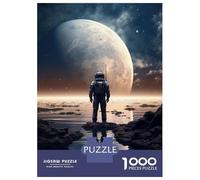 Puzzle De 1000 Pièces pour Adultes Futuristic Space Travel Puzzle Casse-tête Jeu De Rapidité Activités Amusantes À La Maison 52x38cm/1000pcs