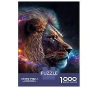 Puzzle De 1000 Pièces pour Adultes Galactic Lion Puzzle Adulte, Jeu De Réflexion, Cadeau d'anniversaire, Difficile À Compléter 70x50cm/1000pcs
