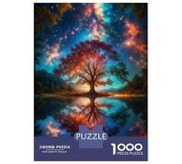 Puzzle De 1000 Pièces pour Adultes Galactic Reflection Tree Puzzle pour Adolescents Améliore La Mémoire Difficile Et Stimulant Idéal comme Cadeau 70x50cm/1000pcs