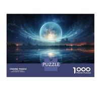 Puzzle De 1000 Pièces pour Adultes Galactic Reflections Celestial Mirrors in Space Puzzles pour Adultes pour S'amuser en Famille pour Un Anniversaire, Noël, Un Jeu De Défi Unique 52x38cm/1000pcs