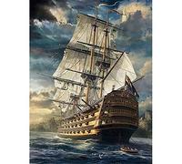 Puzzle de 1000 Pièces pour Adultes, Galion et bateau Casse-tête de Bricolage avec Impression Haute Définition pour Enfants Adultes, Jeux Éducatifs Idéaux pour Détente, Méditation, Loisirs 26X38cm（10.