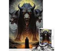 Puzzle de 1000 pièces pour Adultes Gardien de la Porte de l'enfer Jeu éducatif Idée Cadeau d'anniversaire Jeu Pratique et Stimulant Dimensions 38x26cm