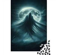 Puzzle De 1000 Pièces pour Adultes Ghostly Moonlit Spirits Puzzle pour Adultes, Jouet, Décoration Murale, Décoration Parfaite, Cadeaux Uniques pour Anniversaire Et Noël 52x38cm/1000pcs