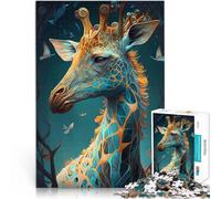 Puzzle de 1000 pièces pour Adultes Girafe du Royaume enchanté Jouets de Jeu pour Cadeau Familial Cadeau Amusant 38x26cm