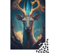 Puzzle de 1000 pièces pour Adultes Girafe Monde enchanté Puzzle carré en Bois Pièces Uniques Jeu éducatif et Amusant Jouet 1000 pièces (75x50cm)