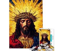 Puzzle de 1000 pièces pour Adultes Gloire de Jésus-Christ Puzzles pour Adolescents Idéal pour se divertir à la Maison Stimuler Son Cerveau Cadeau d'anniversaire Original (Dimensions 50x75cm)