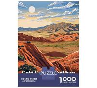 Puzzle De 1000 Pièces pour Adultes Gobi Gurvan Saikhan National Park, Mongolia Puzzle Jouet Décoration Murale Une Œuvre d'art Cadeaux Uniques pour Anniversaire Et Noël 70x50cm/1000pcs
