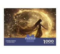 Puzzle De 1000 Pièces pour Adultes Golden Moon Goddess Puzzle Adulte, Jouet, Décoration Murale, Difficile, Cadeau d'anniversaire, Cadeaux, 70x50cm/1000pcs