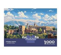 Puzzle De 1000 Pièces pour Adultes Granada, Spain Puzzles pour Adultes Vacances À La Maison Tue-t-il Le Temps Chaque Pièce Est Unique - Un pour Les Joueurs 52x38cm/1000pcs