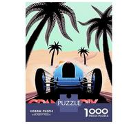 Puzzle De 1000 Pièces pour Adultes Grand Prix De Tunisie 26 Mai 1933 Puzzles pour Adultes Jeux De Famille Découpe De Précision Cadeaux Uniques d'anniversaire Et De Noël 38x26cm/1000pcs