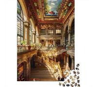 Puzzle De 1000 Pièces pour Adultes Grand Victorian Staircase Interior Puzzles pour Adolescents Jeu De Réflexion Améliore La Mémoire Défi Éducatif 70x50cm/1000pcs