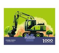 Puzzle De 1000 Pièces pour Adultes Green Excavator for Sale Puzzle pour Adultes Jeu De Réflexion Jeu De Détente pour Passer Le Temps Interaction Parent-Enfant 70x50cm/1000pcs