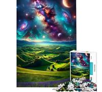 Puzzle de 1000 pièces pour Adultes Green Hills Space Magic Jeu de réflexion et Anti-Stress idéal comme Cadeau (Taille 50x75cm)