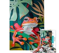 Puzzle de 1000 pièces pour Adultes Grenouille en Papier Jeu Impossible Jeu éducatif et Stimulant Idée Cadeau Apprentissage et éducation (Dimensions 75x50cm)