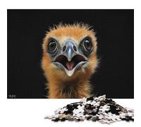 Puzzle de 1000 pièces pour Adultes, Gros Plan d'un bébé Oiseau, Puzzle carré en Bois, décoration pour la Maison, 1000 pièces (75 x 50 cm)