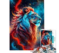 Puzzle de 1000 pièces pour Adultes Gros Plan sur Le Puzzle du Lion Mystique Jeu d'analyse et de logique Pratique Difficile et Stimulant (Taille 50x75cm)