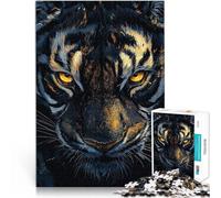 Puzzle de 1000 pièces pour Adultes Gros Plan sur Le Tigre Jouets de Jeu pour Cadeau Familial Super Cadeau 75x50cm