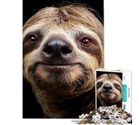 Puzzle de 1000 pièces pour Adultes Gros Plan sur Un Paresseux Jeu de réflexion Mignon Jouet éducatif Cadeau d'anniversaire Analyse et logique (Dimensions 38x26cm)