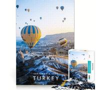 Puzzle de 1000 pièces pour Adultes,Grotte de Cappadoce,décoration soignée,Jeu d'exercice Mental,Divertissement décontracté,Cadeau de Noël Amusant (38x52cm)