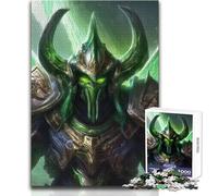 Puzzle de 1000 pièces pour Adultes - Guerrier de l'espace Extraterrestre Vert - Jeu Manuel et éducatif pour Un Anniversaire - Dimensions : 38x26cm