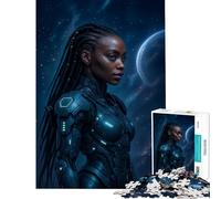 Puzzle de 1000 pièces pour Adultes Guerrier de l'espace Jeu intellectuel et Relaxant Course de Vitesse Manuelle pour Les Amateurs de Jeux (Dimensions 75x50cm)