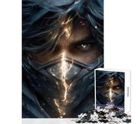 Puzzle de 1000 pièces pour Adultes Guerrier masqué à l'énergie Lumineuse Jeu de Construction Idée Cadeau et Divertissement Jeu de détente Renforce l'amour au Sein du Couple Dimensions 38x52cm