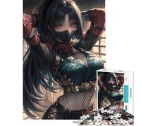 Puzzle de 1000 pièces pour Adultes Guerrier Ninja furtif Idéal pour Un Anniversaire ou Noël Jeu éducatif Difficile et Stimulant À partir de 14 Ans (38x52cm)