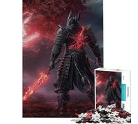 Puzzle de 1000 pièces pour Adultes Guerrier samouraï avec épées enflammées Puzzle pour Adolescents Décoration Murale Parfaite pour Les Amateurs de Jeux (Taille 50x75cm)