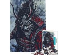 Puzzle de 1000 pièces pour Adultes Guerrier samouraï démoniaque Art numérique Jeu de réflexion Analyse et logique Cadeau Unique pour Un Anniversaire ou Noël (Dimensions 50x75cm)