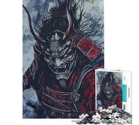Puzzle de 1000 pièces pour Adultes Guerrier samouraï démoniaque Jeu de Puzzle numérique Casse-tête et Anti-Stress Idéal comme Cadeau (Dimensions 38x26cm)