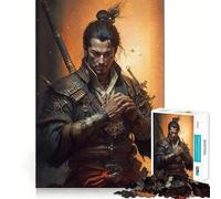 Puzzle de 1000 pièces pour Adultes Guerrier Samouraï Japon Jeu de réflexion Découpe précise Alignement Parfait Activité Amusante en Famille Soirée Jeux (38x52cm)