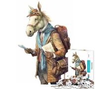 Puzzle de 1000 pièces pour Adultes Guide de Voyage Jouets sur Le thème des Chevaux Jeux éducatifs et Amusants défi Stimulant Cadeau pour Femmes et Hommes (Taille 38x52cm)